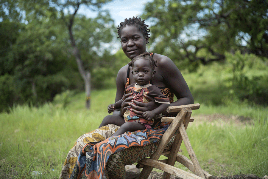 Beatrice vit avec son mari et son bébé dans le camp de réfugiés de Imvepi, dans le nord-ouest de l'Ouganda. Photo: Kieran Doherty/Oxfam