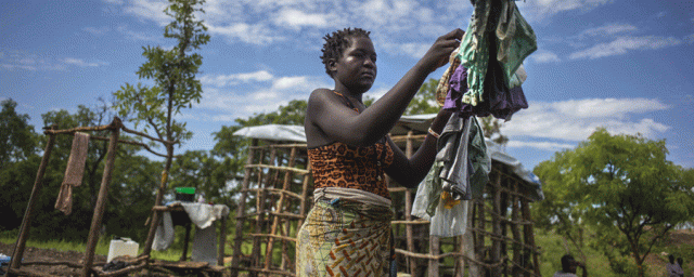 « C’est la paix ici et nous avons l’intention de rester pour essayer de refaire notre vie ». Photo: Kieran Doherty/Oxfam