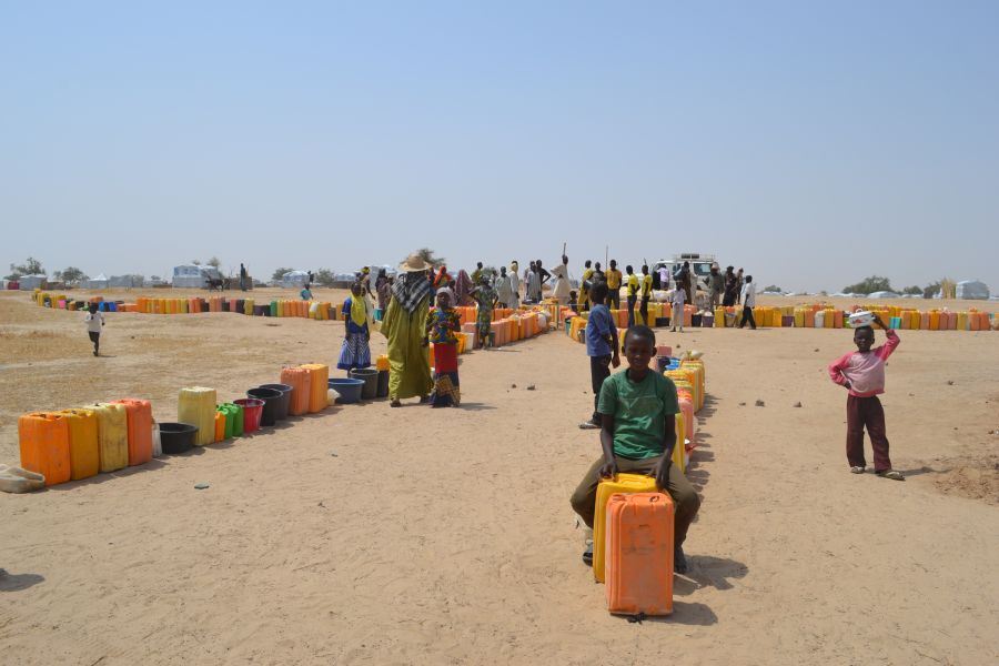 Des réfugiés nigérians dans le camp de Sayam Forage, géré par l’ONU, dans la région de Diffa, au Niger. 